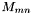 $ M_{mn} $