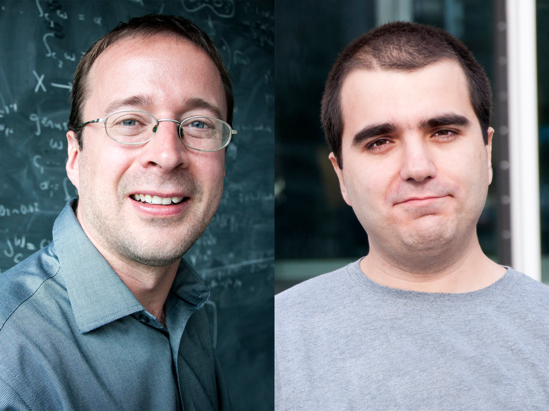 Perimeter Institute faculty members and 2019 New Horizons Prize winners Kendrick Smith and Pedro Vieira