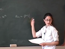 Sara Pasquetti in front of a Blackboard