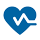 Simple graphic of heart health icon