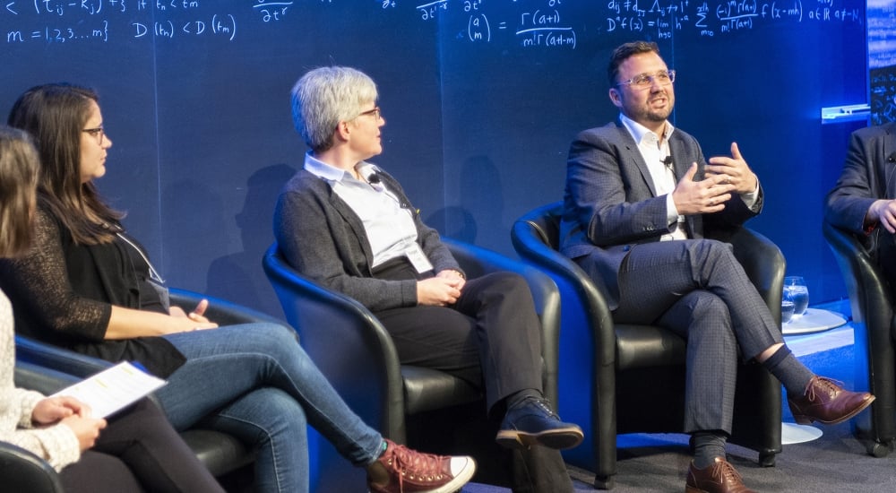 Panel discussion of two men and three women