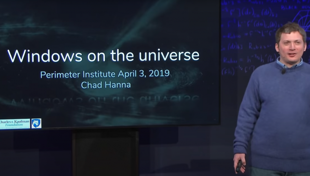 Chad Hanna Public Lecture: Windows on the Universe