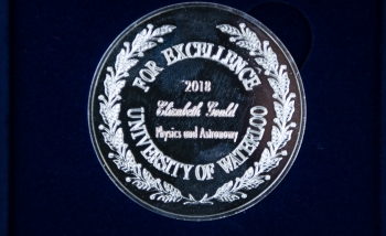 Elizabeth Gould's medal from above