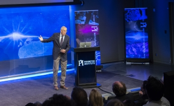 2019 Nobel Prize winner James Peebles talking for the launch of the Centre for the Universe at Perimeter Institute in 2017