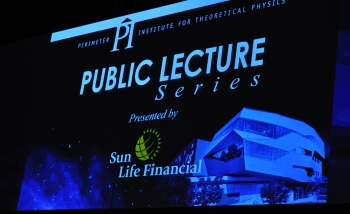 presentation screen for the public lecture series