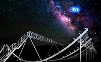 Chime telescope at night