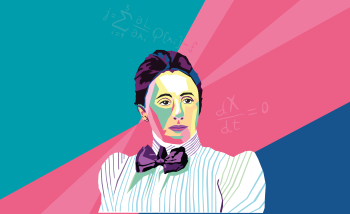 Illustration of Emmy Noether